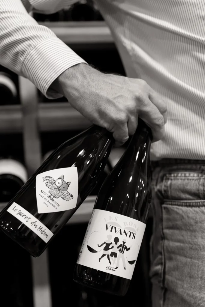 Vins issus de la cave de la Madeleine à Angers. 